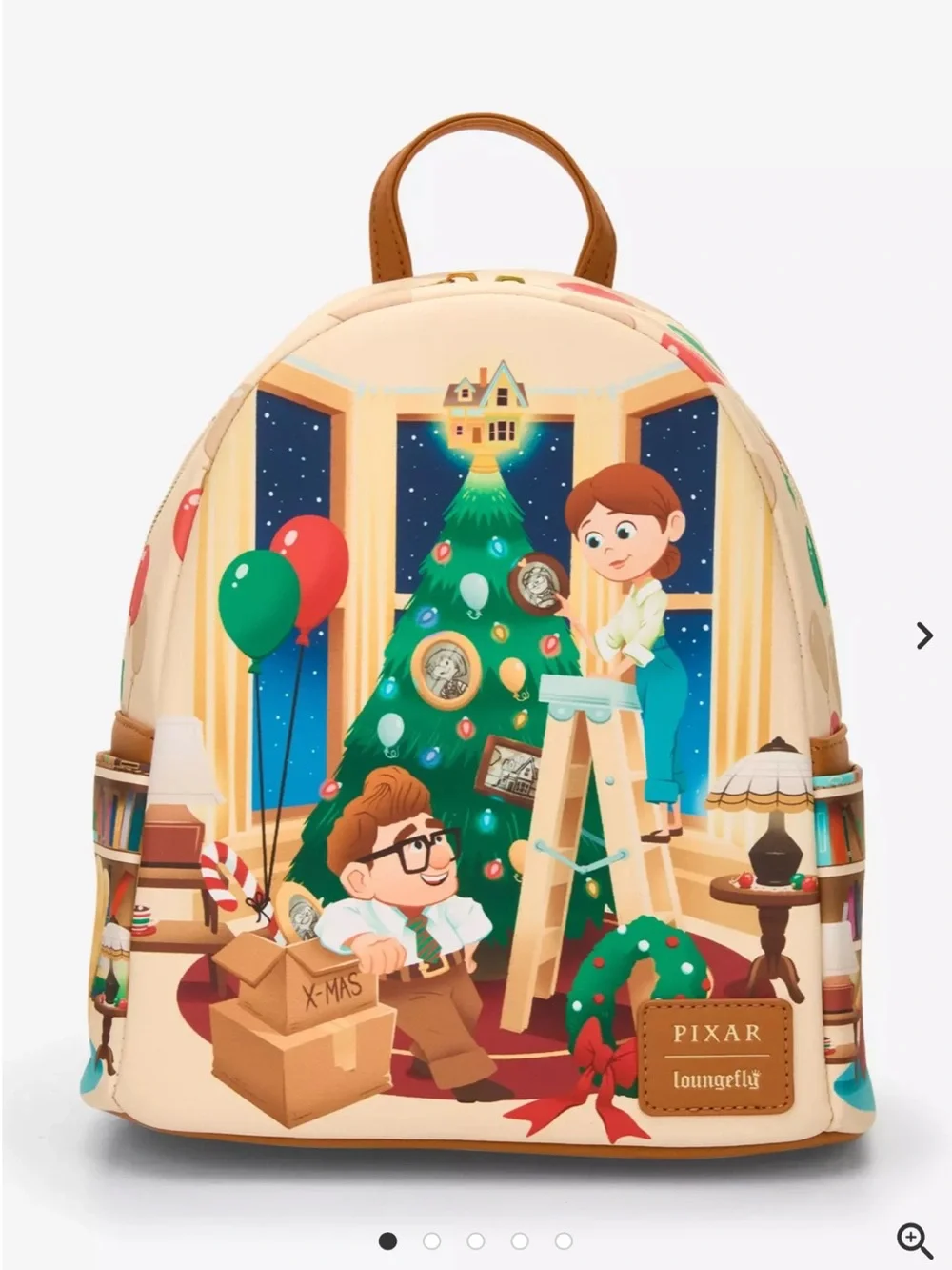 Loungefly Disney Pixar Up Carl & Ellie Christmas Tree Mini Backpack 🆕🎄🆕🎄🆕